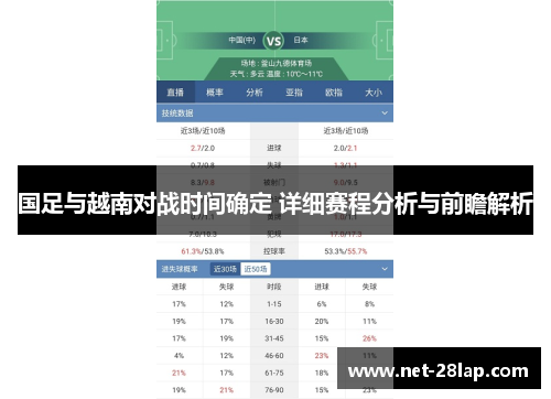 国足与越南对战时间确定 详细赛程分析与前瞻解析